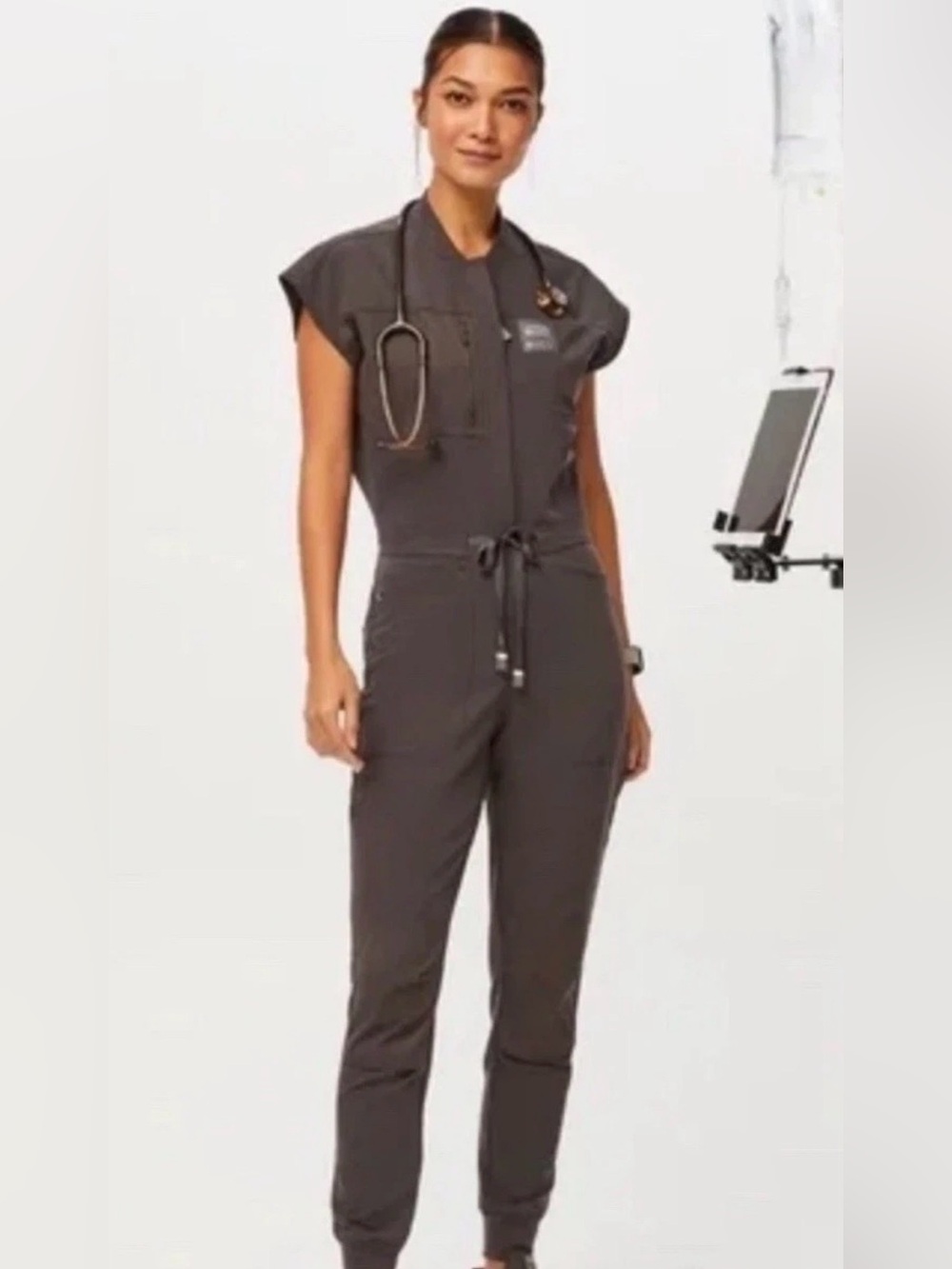 Figs Star Wars Rafaela Jogger Scrub Jumpsuit Mandalore gray Limited Edition XS
